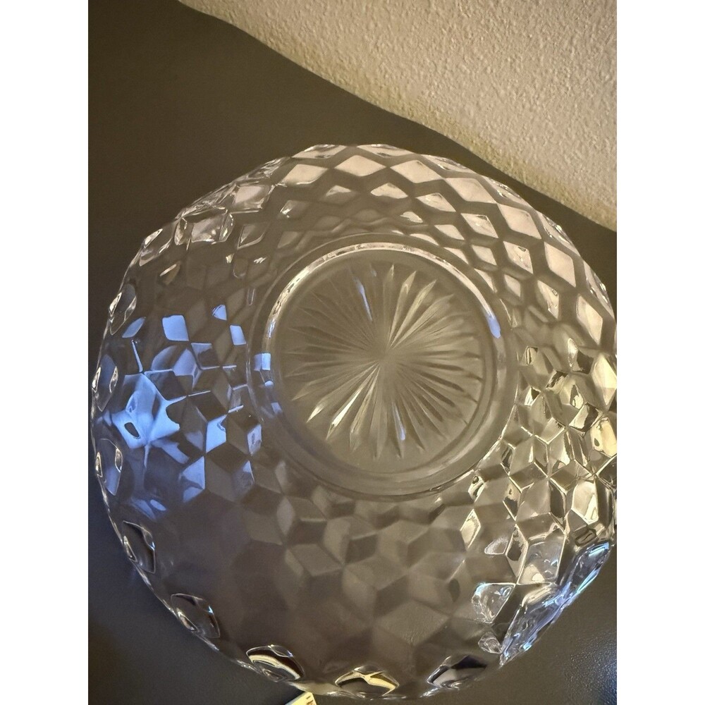 Fostoria American Clear Handled Utility Tray Muffin Bowl - 9'' - Picture 5 of 6